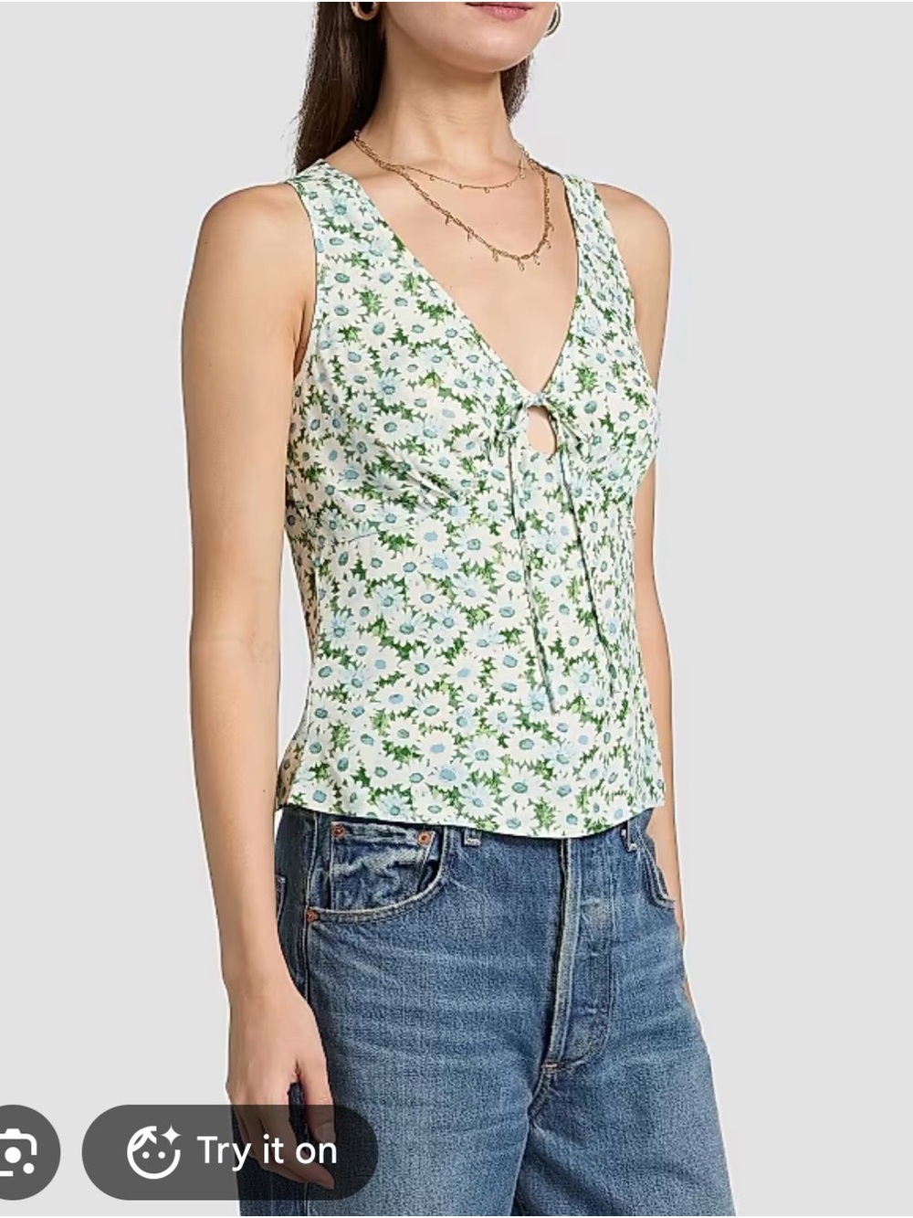 Reformation Miri floral tank
